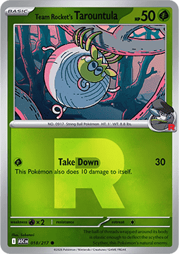 Team Rocket's Tarountula Ascended Heroes: Additionals #018