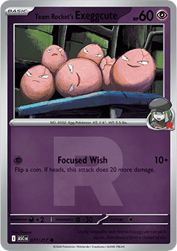 Team Rocket's Exeggcute Ascended Heroes: Additionals #077