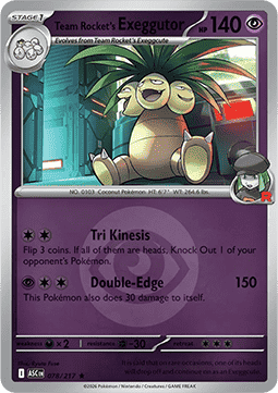 Team Rocket's Exeggutor - Ascended Heroes: Additionals #078
