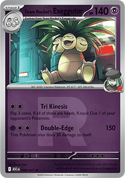 Team Rocket's Exeggutor Ascended Heroes: Additionals #078