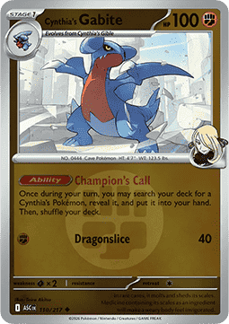 Cynthia's Gabite - Ascended Heroes: Additionals #110
