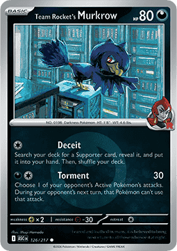 Team Rocket's Murkrow - Ascended Heroes: Additionals #126