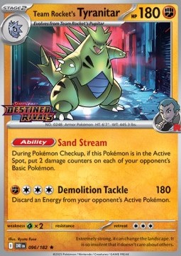 Team Rocket's Tyranitar - Destined Rivals: Additionals #096