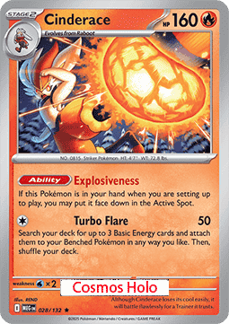Cinderace Mega Evolution: Additionals #028