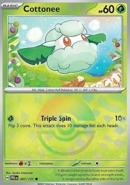 Cottonee Prismatic Evolutions: Additionals #007