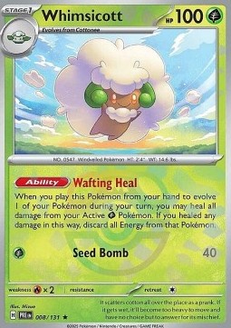 Whimsicott Prismatic Evolutions: Additionals #008
