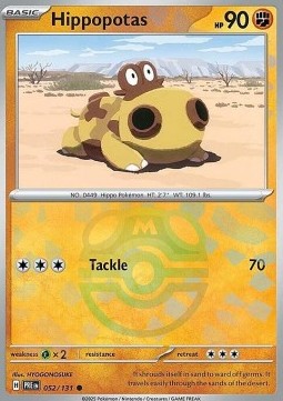 Hippopotas Prismatic Evolutions: Additionals #052