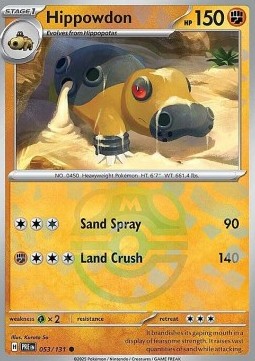 Hippowdon Prismatic Evolutions: Additionals #053