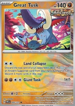 Great Tusk Prismatic Evolutions: Additionals #055