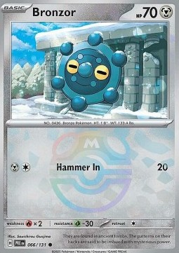 Bronzor Prismatic Evolutions: Additionals #066