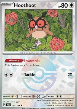 Hoothoot - Prismatic Evolutions: Additionals #077