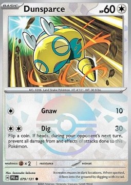 Dunsparce - Prismatic Evolutions: Additionals #079