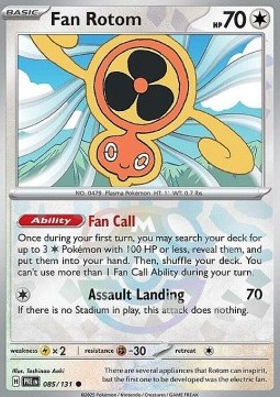 Fan Rotom Prismatic Evolutions: Additionals #085