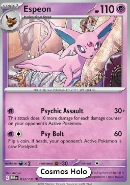 Espeon Prismatic Evolutions: Additionals #033