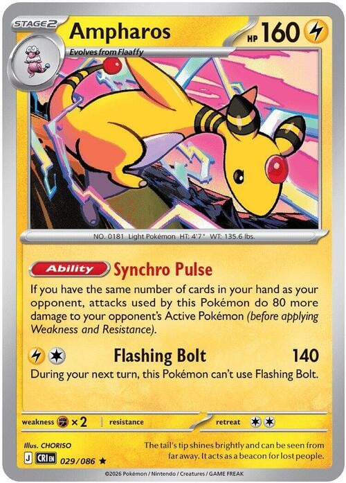 Ampharos Chaos Rising: Additionals #029/086