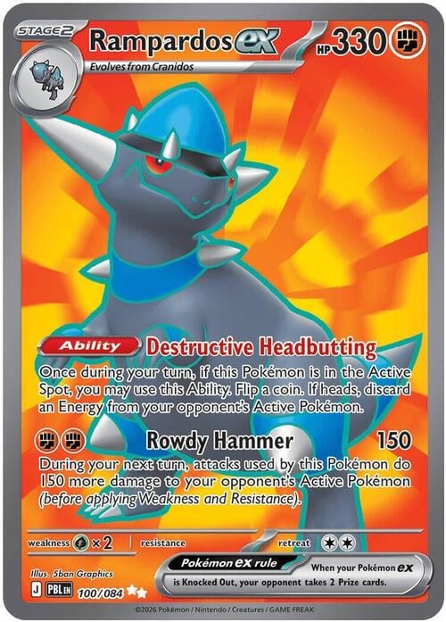 Rampardos ex Pitch Black #100/084