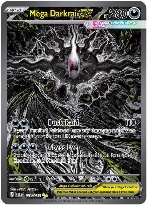 Mega Darkrai ex Pitch Black #116/084