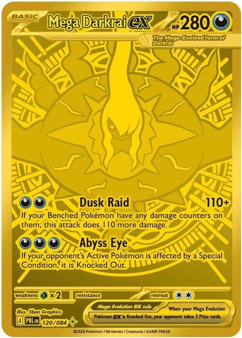 Mega Darkrai ex Pitch Black #120/084