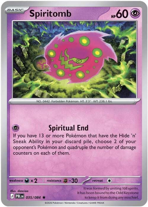 Spiritomb Pitch Black: Additionals #035/084