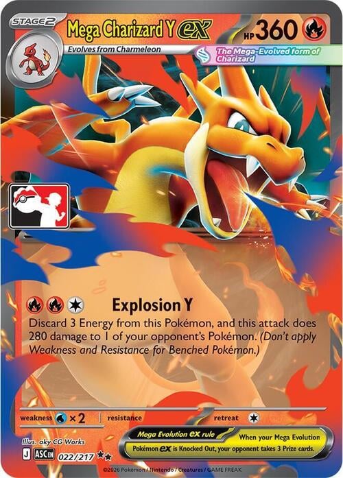 Mega Charizard Y ex Play! Pokémon Prize Pack Series Nine #022/217