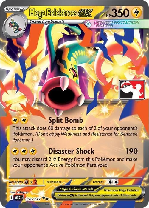 Mega Eelektross ex Play! Pokémon Prize Pack Series Nine #061/217