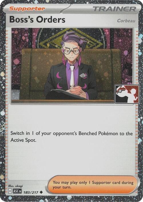 Boss's Orders - Corbeau Play! Pokémon Prize Pack Series Nine #183/217