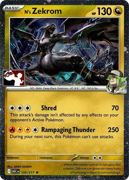 N's Zekrom Play! Pokémon Prize Pack Series Nine #155/217