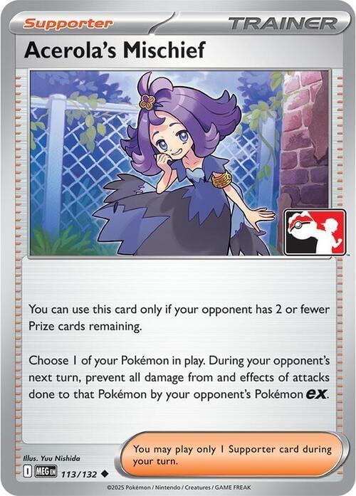 Acerola's Mischief Play! Pokémon Prize Pack Series Nine #113/132