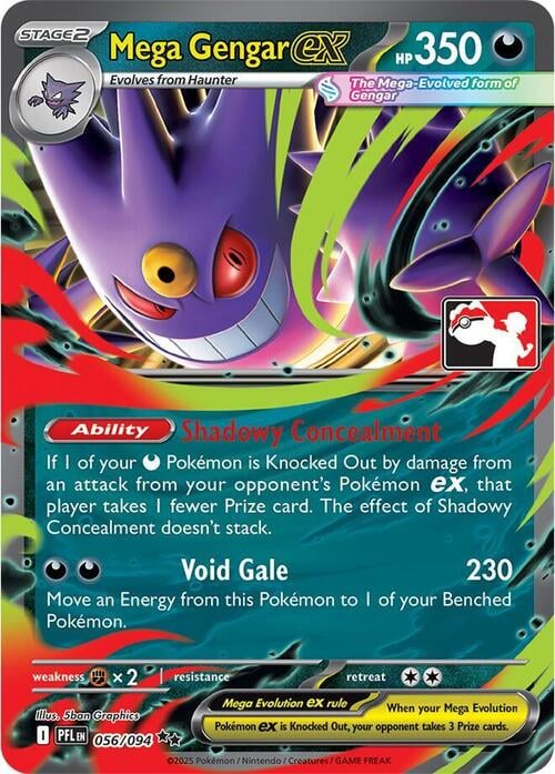 Mega Gengar ex Play! Pokémon Prize Pack Series Nine #056/094