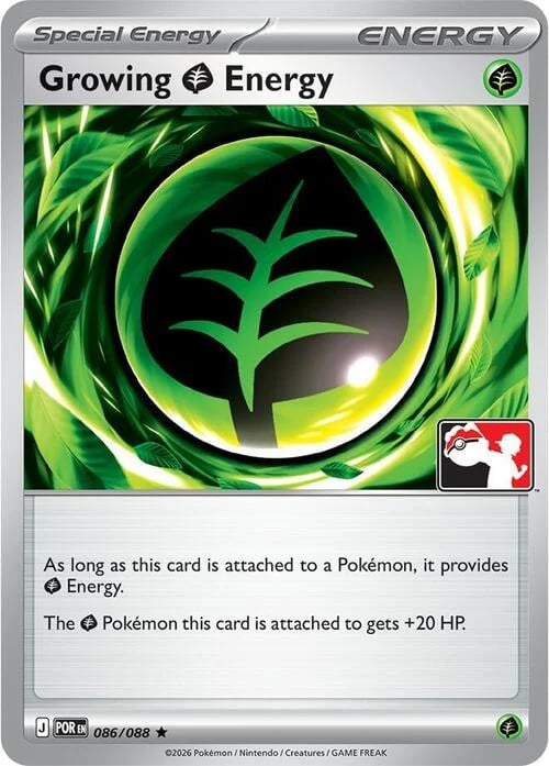Growing Energy - Play! Pokémon Prize Pack Series Nine #086/088