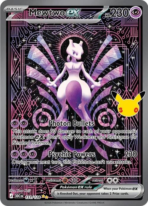Mewtwo ex 30th Celebration #151/128