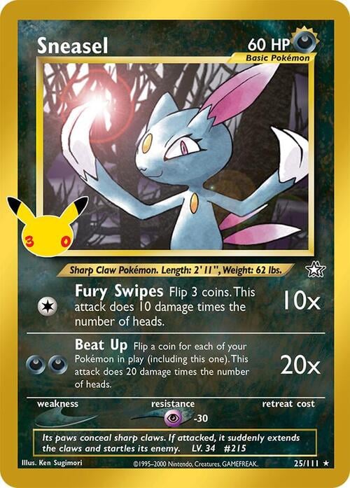 Sneasel 30th Celebration #25/111